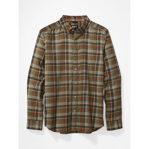 Marmot Harkins Clothes - Mens Shirts Green CA7458693 Canada